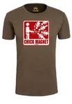 LOGOSHIRT T-Shirt Chick Magnet Khaki/Braun/Dunkelrot/Dunkelgrün