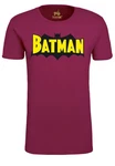 LOGOSHIRT T-Shirt Batman Wings Dunkelrot/Lila
