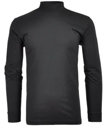 RAGMAN Stehkragenshirt Dunkelgrau/Grau/Schwarz