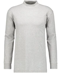 RAGMAN Stehkragenshirt Grau/Hellgrau