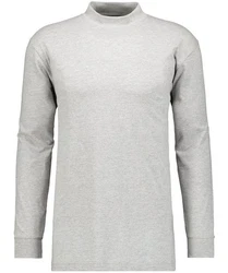 RAGMAN Stehkragenshirt Grau/Hellgrau