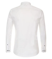 Redmond Langarmhemd Slim Fit Button-Down-Kragen (231710130) Weiß/Creme/Schwarz