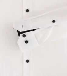 Redmond Langarmhemd Slim Fit Button-Down-Kragen (231710130) Weiß/Creme/Schwarz