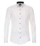 Redmond Langarmhemd Slim Fit Button-Down-Kragen (231710130) Weiß/Creme/Schwarz