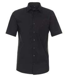 Redmond Kurzarmhemd Regular Fit Schwarz