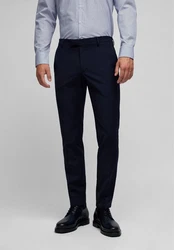 HECHTER PARIS Anzughose Performance Stretch Dunkelblau/Blau