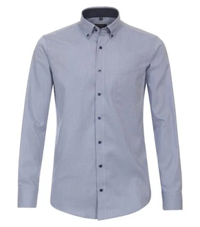 Redmond Businesshemd Body Cut Button-Down-Kragen Grau/Dunkelblau/Blau/Hellblau