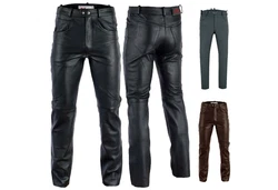 RadMasters Lederhose GW870 Lederjeans Bffelleder Schwarz/Braun (GW870)