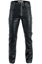 RadMasters Lederhose GW870 Lederjeans Bffelleder Schwarz/Braun (GW870)