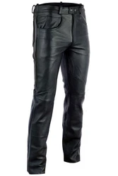 RadMasters Lederhose GW870 Lederjeans Bffelleder Schwarz/Braun (GW870)