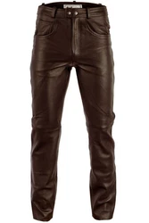 RadMasters Lederhose GW870 Lederjeans Bffelleder Schwarz/Braun (GW870)