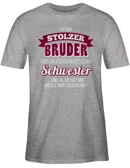 Shirtracer T-Shirt Ich bin stolzer Bruder