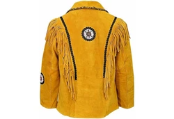 German Wear Trachtenjacke GW958J Westernjacke Gelb/Braun