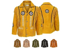 German Wear Trachtenjacke GW958J Westernjacke Gelb/Braun