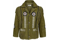German Wear Trachtenjacke GW958J Westernjacke Dunkelgrün