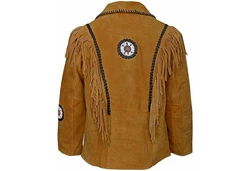German Wear Trachtenjacke GW958J Westernjacke Braun/Gelb/Beige