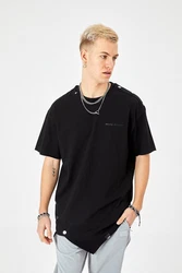 OSSY HOMER T-Shirt Oversize Fit Schwarz/Beige