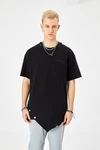 OSSY HOMER T-Shirt Oversize Fit Schwarz/Beige