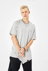 OSSY HOMER T-Shirt Oversize Fit Grau/Beige/Hellgrau