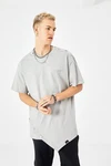 OSSY HOMER T-Shirt Oversize Fit Grau/Beige/Hellgrau