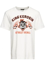 Print-Shirt Street Rebel (1-tlg) mit Retro Front Print im Rockabilly Design