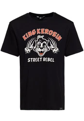 KingKerosin Print-Shirt Street Rebel Türkis/Schwarz/Rot/Grau/Grün