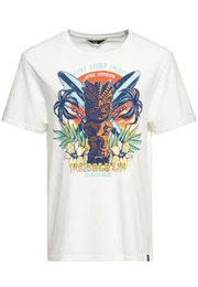 Print-Shirt Tiki Surf Shop (1-tlg) mit Retro Front Print im Tikki-Surf Design