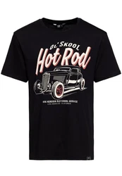 KingKerosin Print Shirt Ol' Skool Schwarz/Rot/Dunkelrot