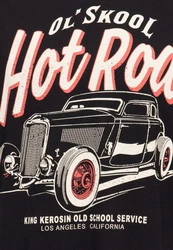 KingKerosin Print Shirt Ol' Skool Schwarz/Rot/Dunkelrot