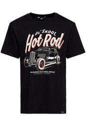 KingKerosin Print Shirt Ol' Skool Schwarz/Rot/Dunkelrot