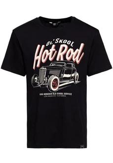 KingKerosin Print Shirt Ol' Skool Schwarz/Rot/Dunkelrot KingKerosin Print Shirt Ol' Skool Schwarz/Rot/Dunkelrot