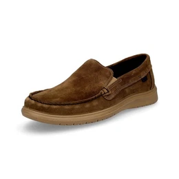 Herren Leder Slipper braun Slipper
