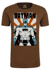 LOGOSHIRT T-Shirt Batman Poster Dunkelbraun/Braun/Khaki/Beige