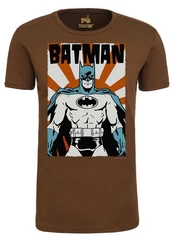 LOGOSHIRT T-Shirt Batman Poster Dunkelbraun/Braun/Khaki/Beige