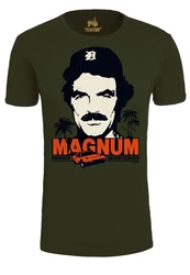 LOGOSHIRT T-Shirt Magnum Dunkelgrün/Grün