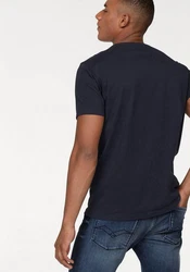Replay T-Shirt mit Markendruck Dunkelblau/Rot/Dunkelrot/Hellblau