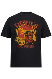 T-Shirt T-Shirt Halbarm Diablo Print Rundhals bis 8 XL
