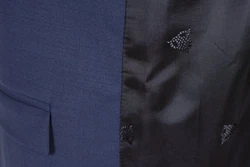 Roy Robson Anzugweste Sakko Dunkelblau/Hellblau/Blau