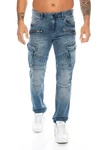 Cipo & Baxx Cargojeans Herren Cargo Jeans Hose Blau/Hellblau