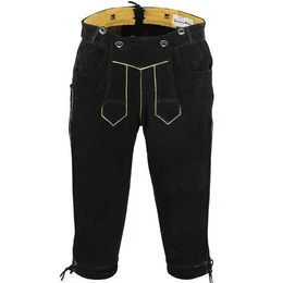 Trachtenlederhose GW830 Kniebundhose Trachten Lederhose Ohne Stickerei