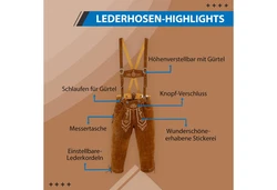 German Wear Trachtenlederhose GW822 