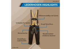 German Wear Trachtenlederhose GW822 