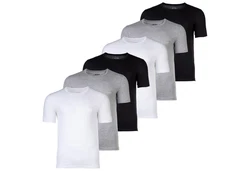 BOSS Herren T-Shirt RN Classic (6er Pack) Dunkelblau/Grau/Weiß/Schwarz/Dunkelgrau