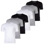 BOSS Herren T-Shirt RN Classic (6er Pack) Dunkelblau/Grau/Weiß/Schwarz/Dunkelgrau