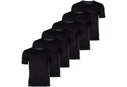 BOSS Herren T-Shirt RN Classic (6er Pack) Schwarz/Dunkelblau