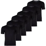 BOSS Herren T-Shirt RN Classic (6er Pack) Schwarz/Dunkelblau