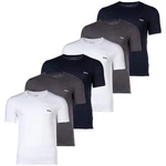 BOSS Herren T-Shirt RN Classic (6er Pack) Dunkelblau/Blau/Grau