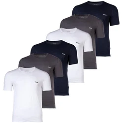 BOSS Herren T-Shirt RN Classic (6er Pack) Dunkelblau/Blau/Grau