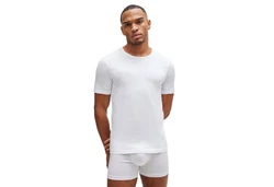 BOSS T-Shirt TShirtRN Comfort Weiß/Dunkelblau