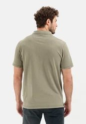 camel active Poloshirt Khaki/Dunkelgrün